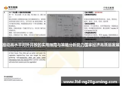 推动高水平对外开放的实用指南与策略分析助力国家经济高质量发展 推动高水平对外开放的实用指南与策略分析助力国家经济高质量发展