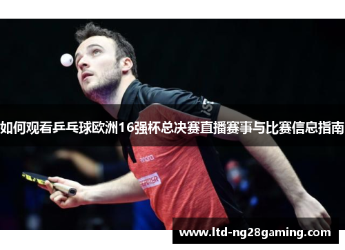 如何观看乒乓球欧洲16强杯总决赛直播赛事与比赛信息指南